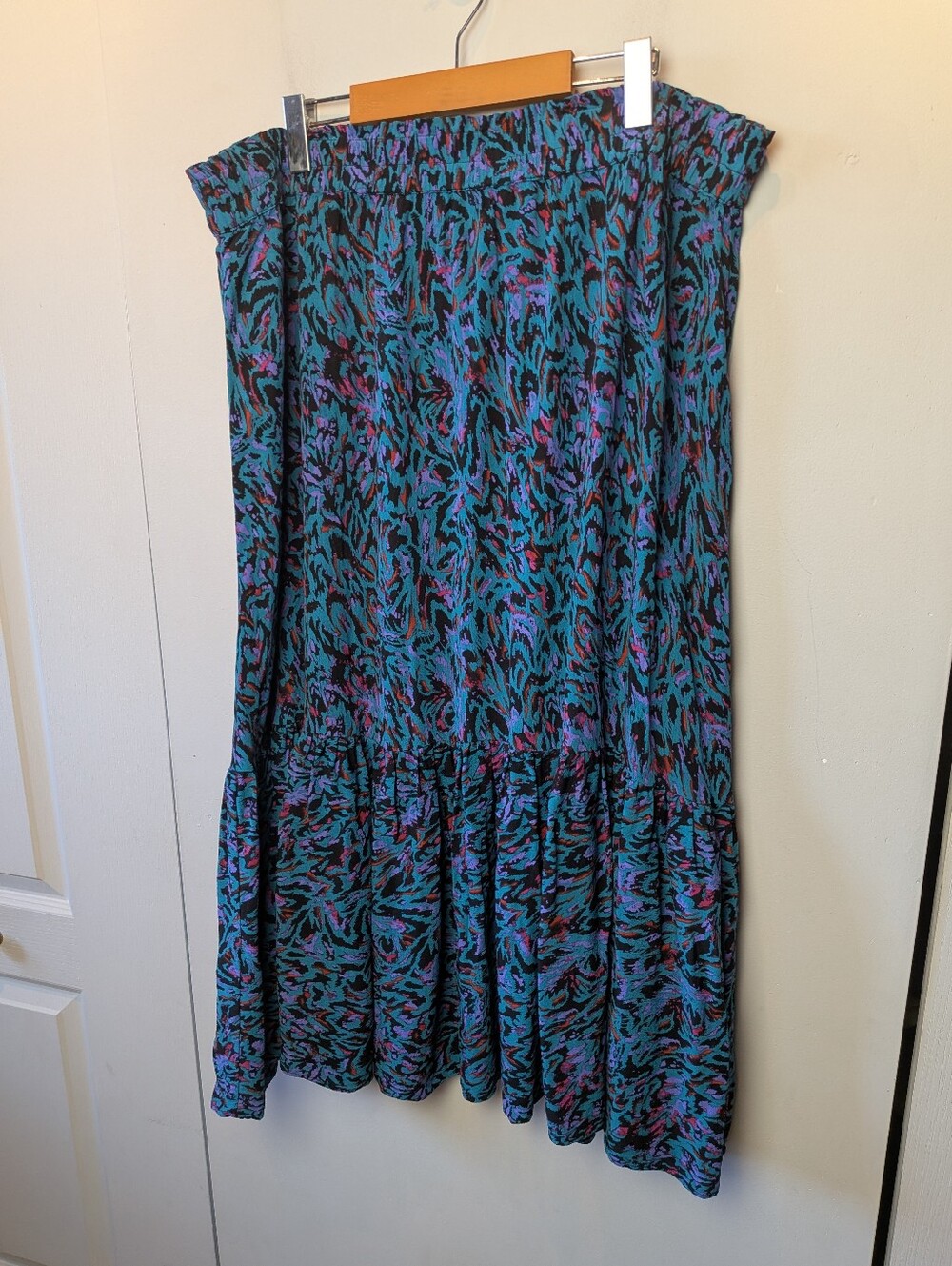 Penningtons Plus Size Women Skirt Maxi Lenght Colorful Size 1X Slip On